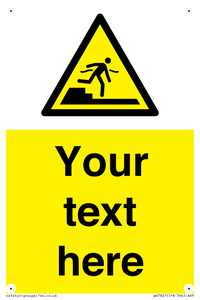 Custom warning Submerged step or steps